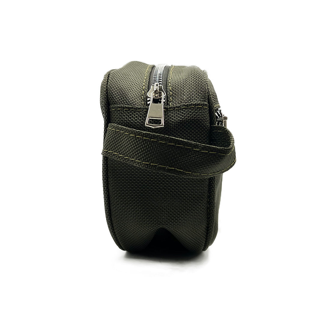 Neceser De Lona Color Verde Militar