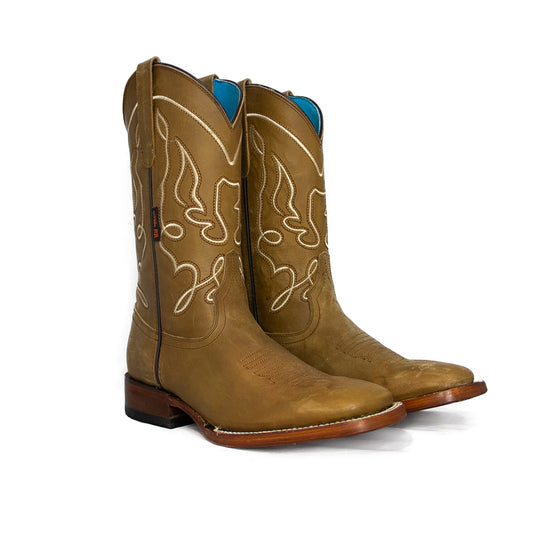 Bota Vaquera Para Dama En Piel Mod. Wichita Miel