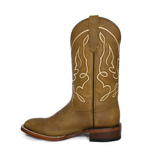 Bota Vaquera Para Dama En Piel Mod. Wichita Miel