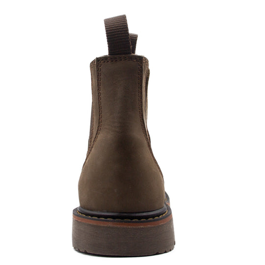 Bota Waterproof Sin Casquillo Para Hombre 2829 Nobuck Chocolate