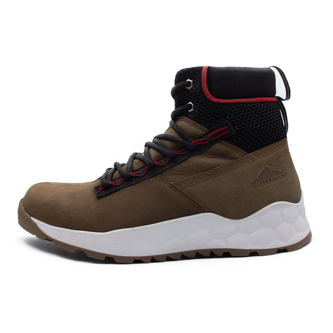 Bota Waterproof Para Hombre 2810 Nobuck Café
