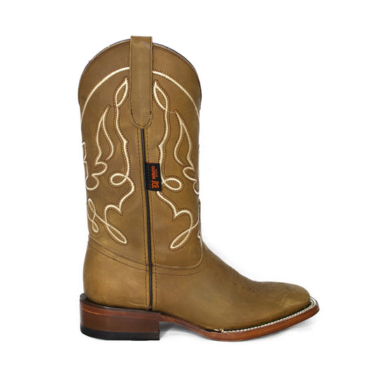Bota Vaquera Para Dama En Piel Mod. Wichita Miel