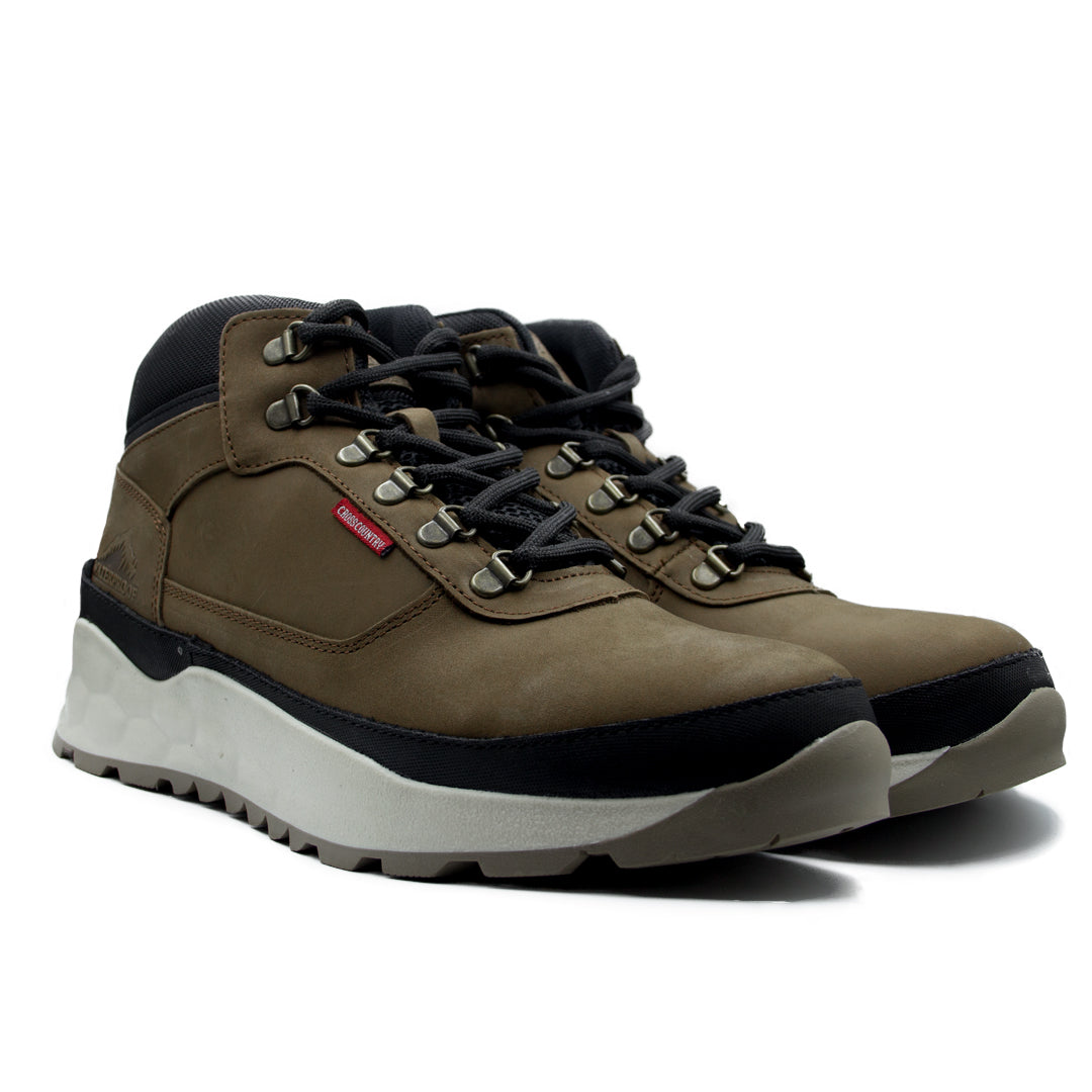 Bota Waterproof Para Hombre 2811 Nobuck Café