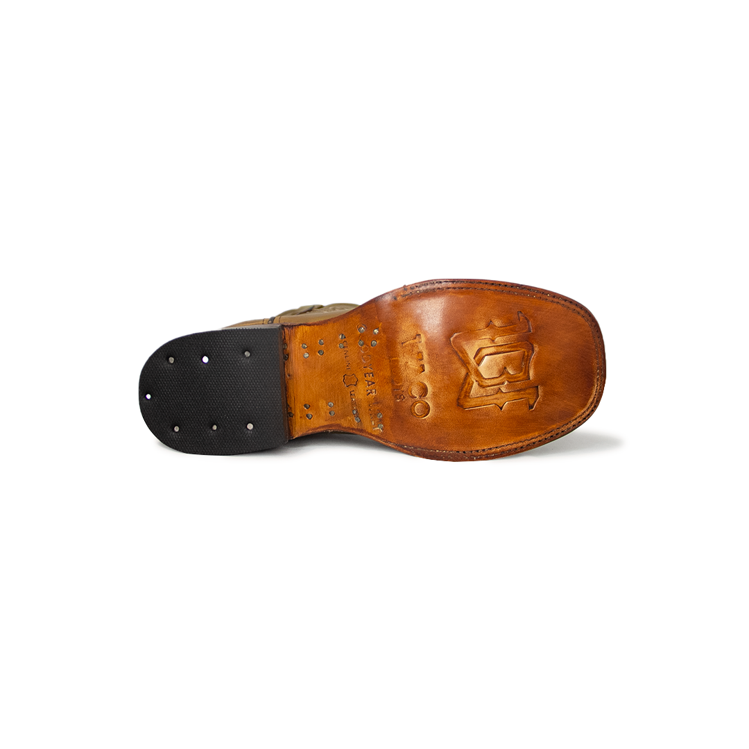 Bota Vaquera Para Dama En Piel Mod. Wichita Miel