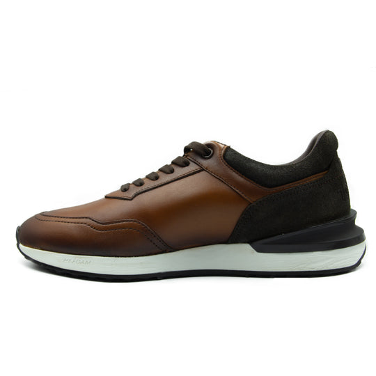 Sneakers Hi-Foam De Piel Miel