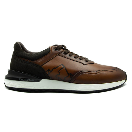 Sneakers Hi-Foam De Piel Miel