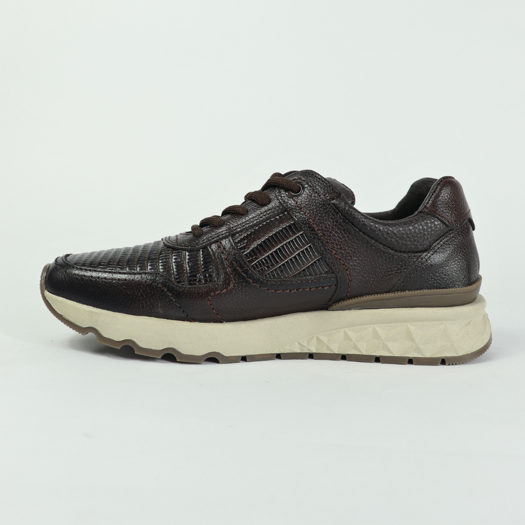 Sneakers Carlo Lizard / Café 3079