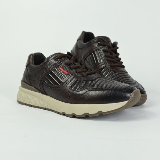 Sneakers Carlo Lizard / Café 3079