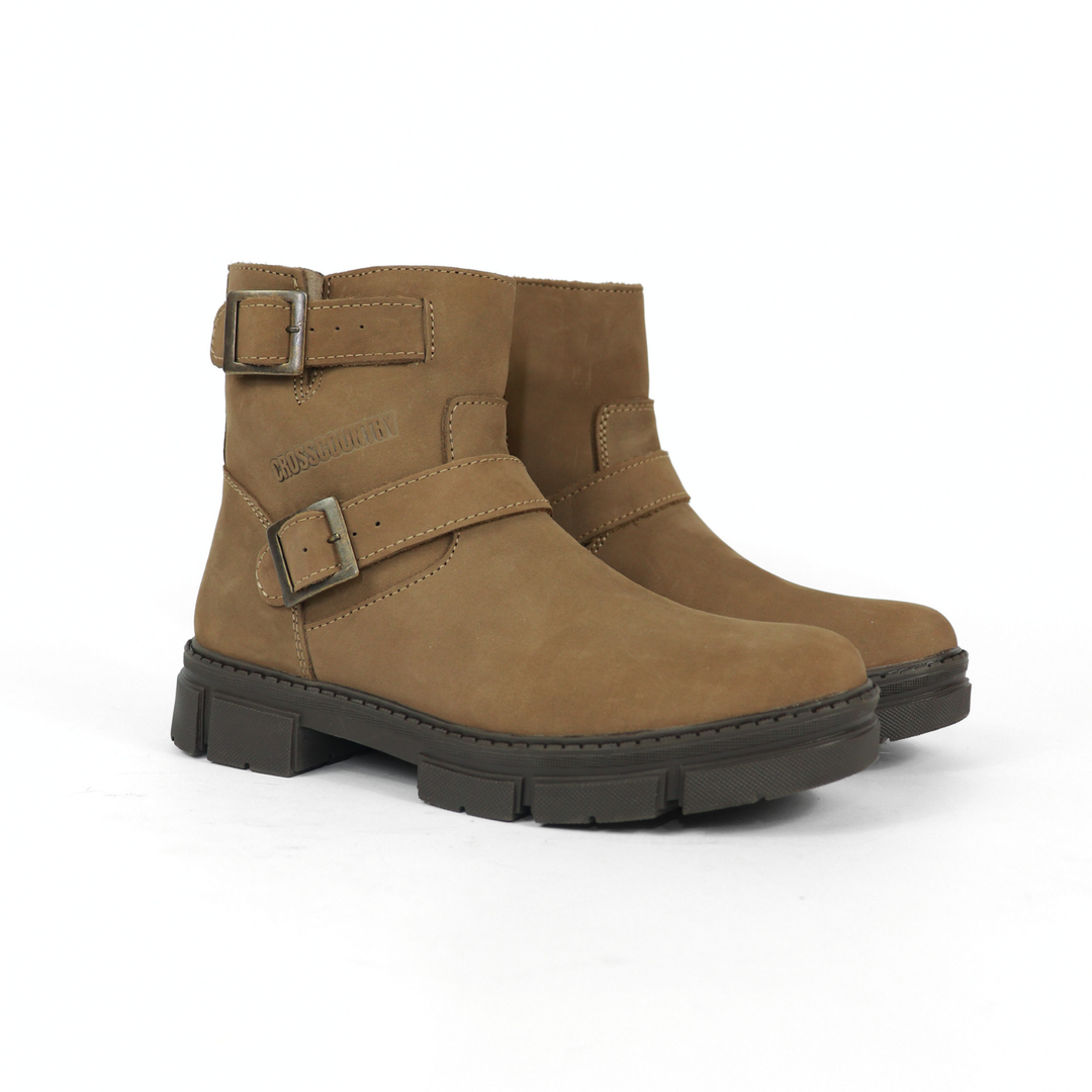 Bota Sahara De Piel Para Mujer 1079 Oleobuck Arena