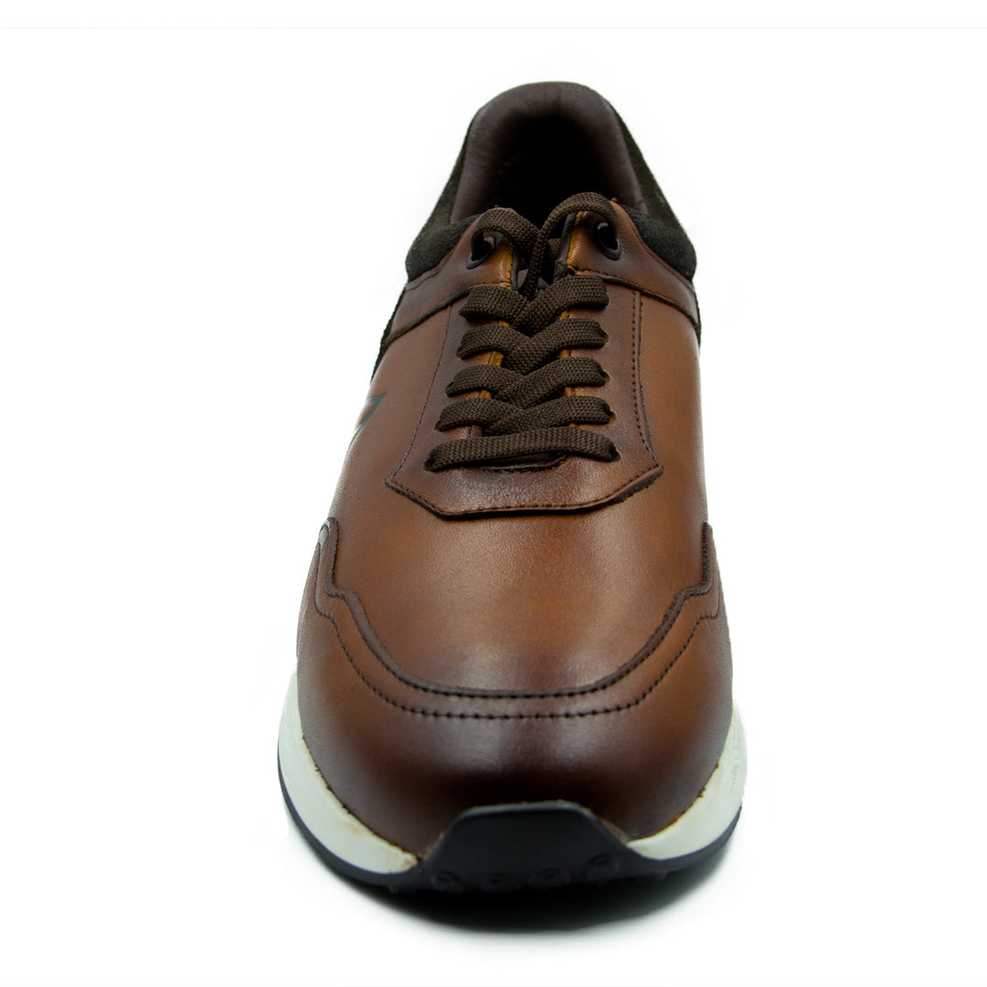 Sneakers Hi-Foam De Piel Miel