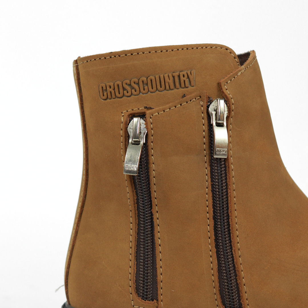Bota Sahara De Piel Para Mujer 1080 Nobuck Avellana
