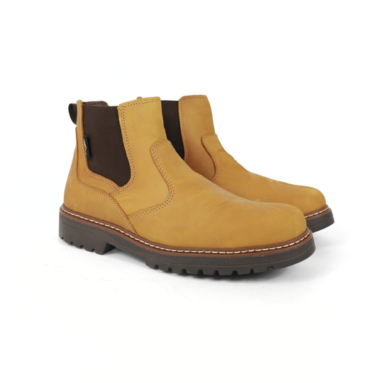 Bota Chelsea De Piel 2909 Alpes Crazy Miel