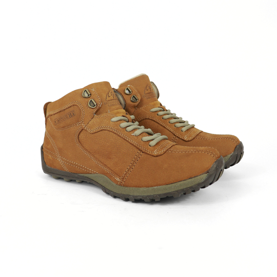 Bota Corta Outdoor De Piel Napoli 2504 Oleobuck Avellana