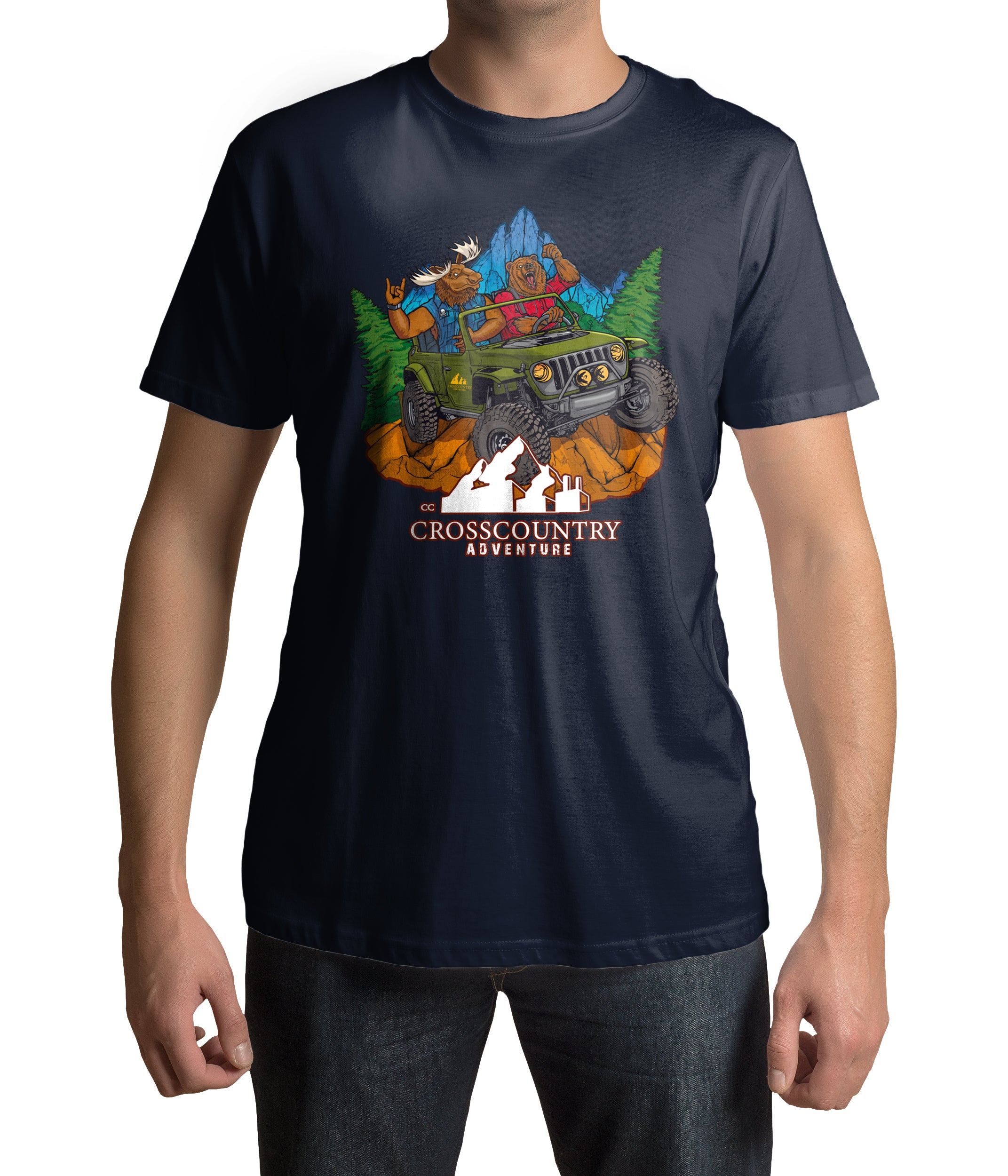 Playera Edición Especial Off-Road Azul Marino Caballero