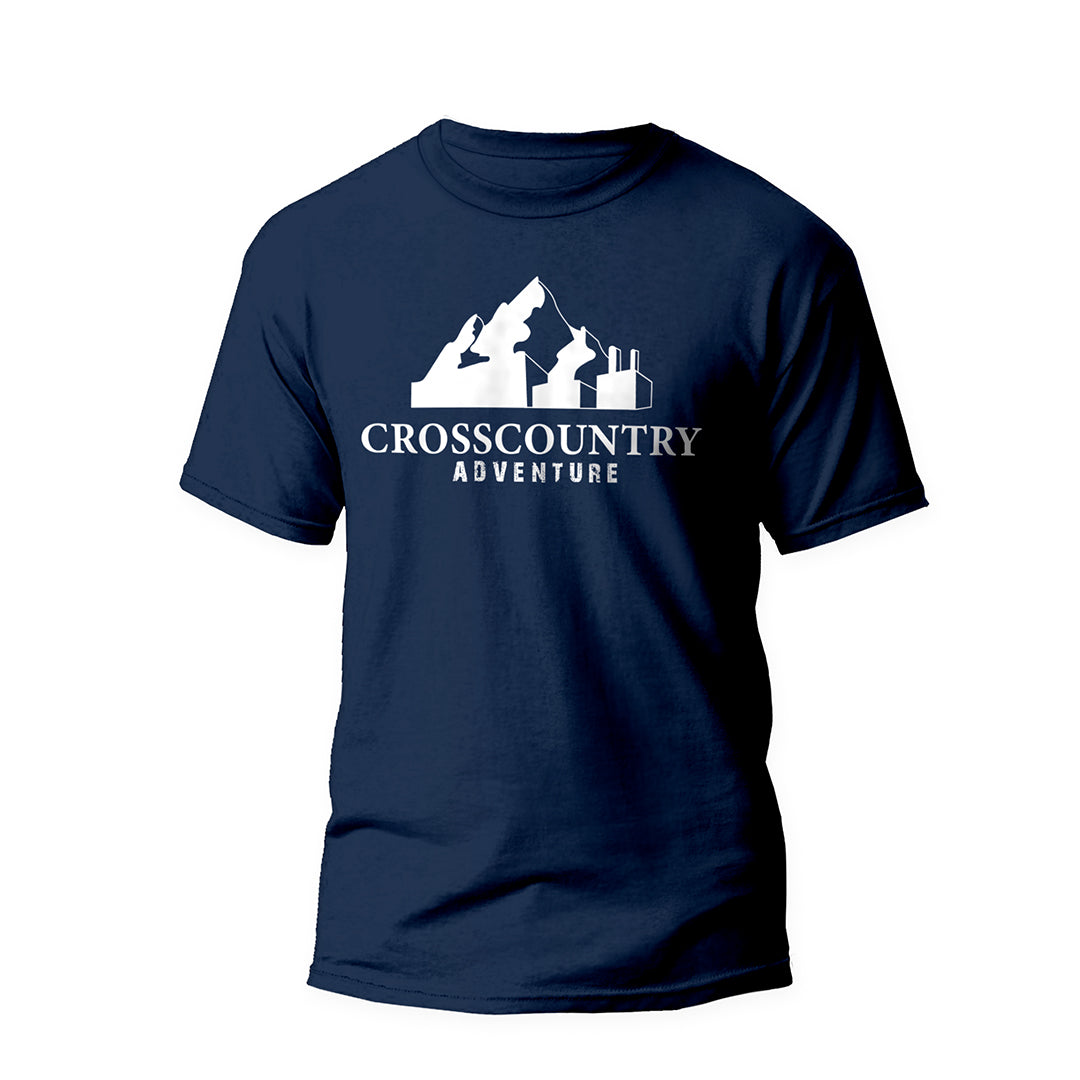 Playera Crosscountry Caballero Mod. T-03 Azul Marino