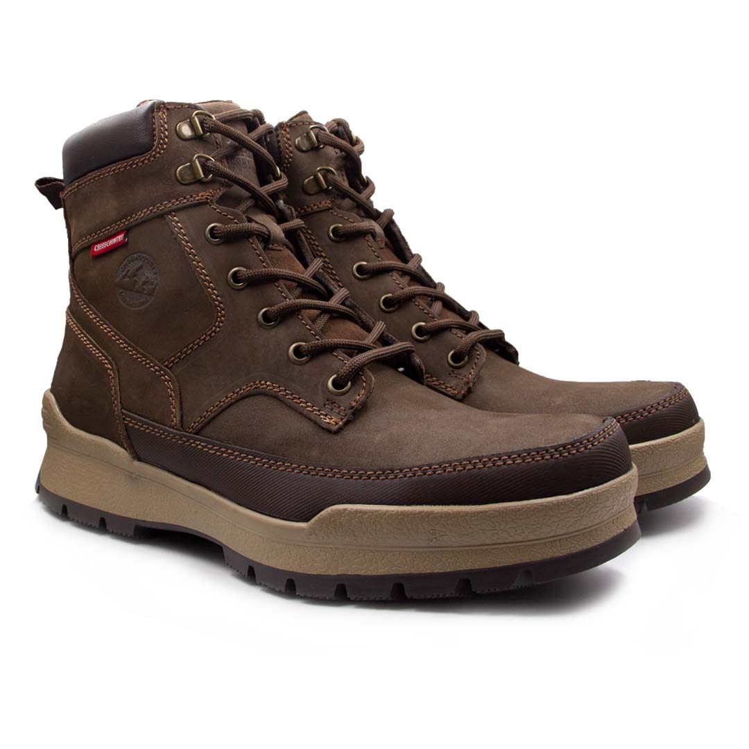 Botas Senderismo Casuales Outdoor para Hombre Piel Nobuck Nh 350 Café